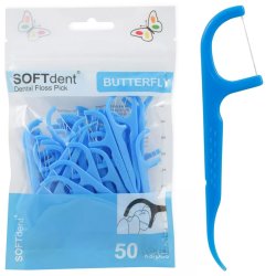 SOFTdent Butterfly tandtr�dsb�jler � 50 stk.