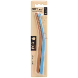 SOFTdent ECO SOLO solotannb�rster 6 mm – ekstra myke, 2 stk.