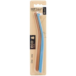 SOFTdent ECO SOLO solotannb�rster 6 mm – ekstra myke, 2 stk.