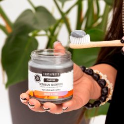Naturlig tannkrem Truthpaste Charcoal Orange & Fennikel