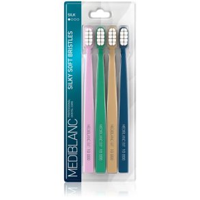 Mediblanc Silky Soft tandborstar med �ver 10 000 ultrafina borststr�n (4 st.)