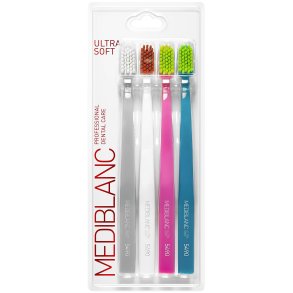 Mediblanc Ultra Soft tandborstar med 5.490 ultrafina borststr�n (4 st.)