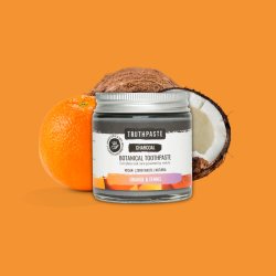 Naturlig tannkrem Truthpaste Charcoal Orange & Fennikel