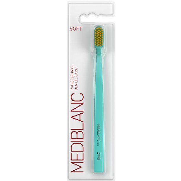 Mediblanc 2990 Soft tandb�rste med 2.990 b�rsteh�r - Blue