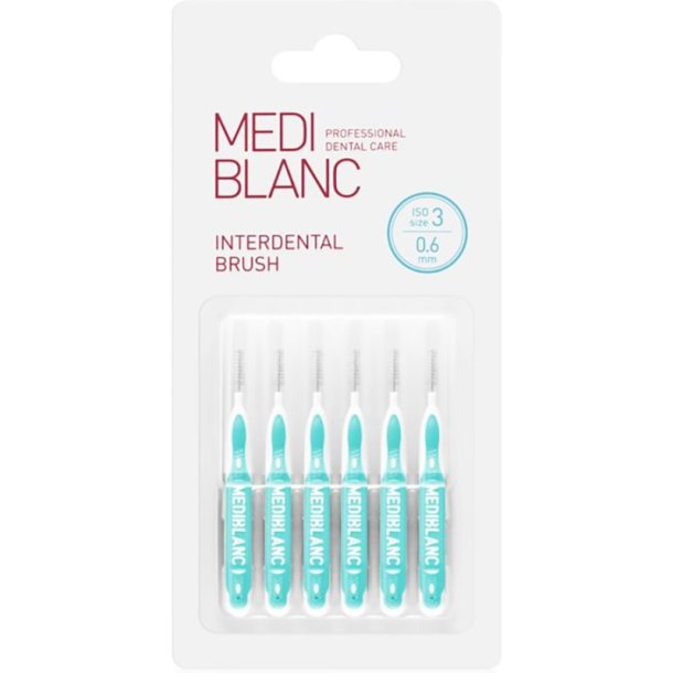 Mediblanc Interdental Brush mellemrumsb�rster 0.6 mm ISO 3 (6 stk.)