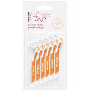 Mediblanc Interdental Brush Angle mellemrumsb�rster 0.7 mm ISO 4 (6 stk.)