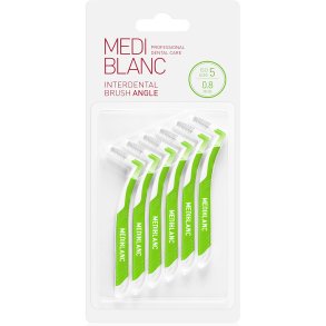 Mediblanc Interdental Brush Angle mellemrumsb�rster 0.8 mm ISO 5 (6 stk.)