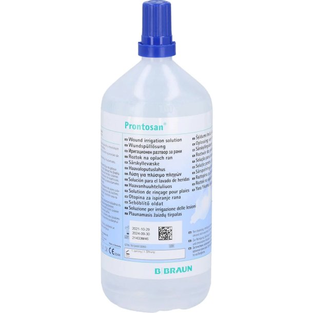 Prontosan Wound Irrigation Solution s�rskyl til akutte og kroniske s�r (1000 ml)