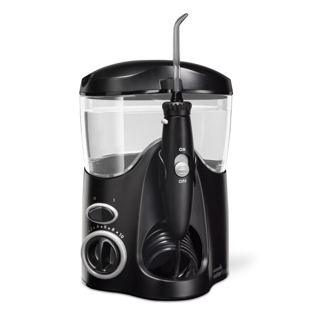 Waterpik Ultra WF-112 Munddusche schwarz mit 10 Druckstufen und 6 Aufs�tzen