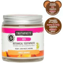 Naturlig tandkrm fr barn Truthpaste Sweet Orange