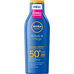 Nivea Sun Protect &amp; Moisture solcreme SPF 50+ med vitamin C og hyaluron (200 ml)