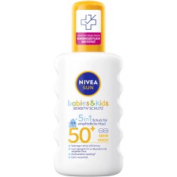 Nivea Sun Babies &amp; Kids Sensitive Protect solcreme SPF 50+ til sensitiv b�rnehud (200 ml)