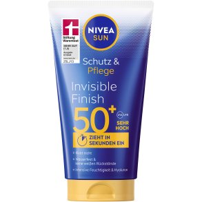 Nivea Sun Protect & Moisture Invisible Finish solcreme SPF 50+ med hyaluron (150 ml)