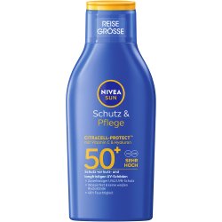 Nivea Sun Protect &amp; Moisture solkr�m SPF 50+ resestorlek med vitamin C och hyaluron (100 ml)