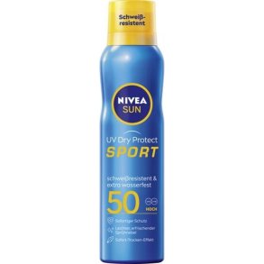 Nivea Sun UV Dry Protect Sport solspray SPF 50 f�r sport och aktivitet (200 ml)