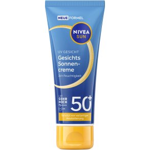 Nivea Sun UV Face solkr�m SPF 50+ med 24 timmars fukt (40 ml)