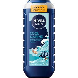 Nivea Men Cool Marine Artist Edition 3-i-1 duschgel f�r kropp, ansikte och h�r (250 ml)