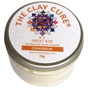 The Clay Cure Sweet Kiss Ceylon Cinnamon tannkrempulver med xylitol (70 g)