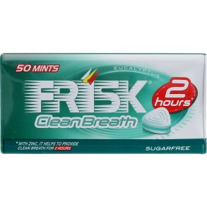FRISK Pastiller Clean Breath Eucalyptus � sukkerfri pastiller (35 g) i d�se