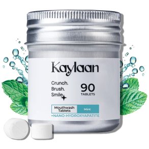 Hydroxyapatite Mundskyl Tabletter KAYLAAN Xylitol & Mint (90 stk.)