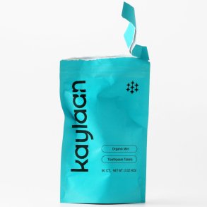 Kaylaan Refill Zahnputztabletten mit Hydroxyapatit und Bio-Mint (Beutel 90 St.)