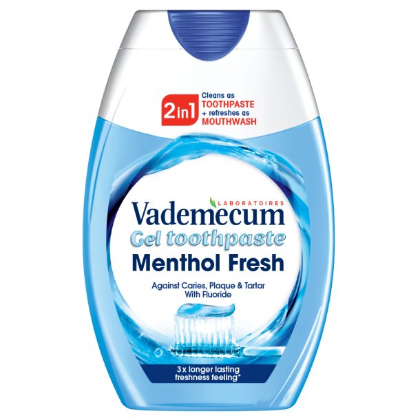 Vademecum Menthol Fresh 2in1 Gel-Zahnpasta (75 ml)