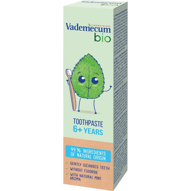 Vademecum Bio Xylitol Zahnpasta f�r Kinder ab 6 Jahren mit nat�rlicher Minze (75 ml)