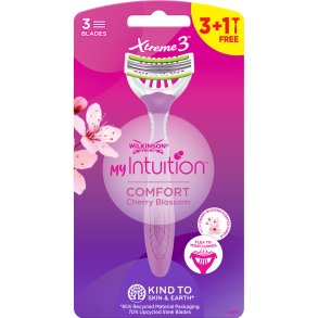 Wilkinson Sword Xtreme 3 My Intuition Comfort Cherry Blossom eng�ngsrakhyvlar f�r kvinnor (4 st.)