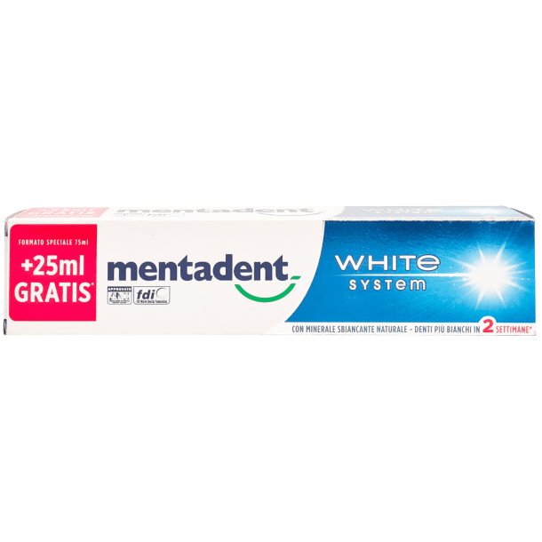 Mentadent White System Whitening-Zahnpasta (100 ml)