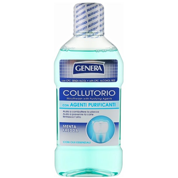 Genera Cold Mint mundskyl med CPC og �teriske olier (500 ml)
