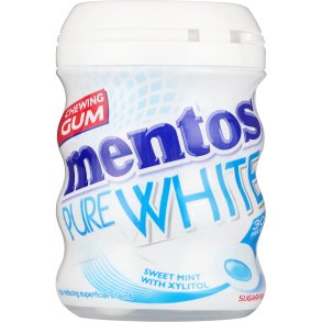 Mentos Pure White Sweet Mint sukkerfrit tyggegummi med xylitol (30 stk.)