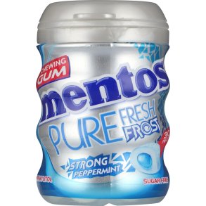 Mentos Pure Fresh Frost Strong Peppermint sukkerfrit tyggegummi med xylitol (30 stk.)