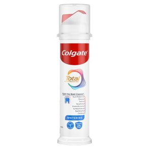Colgate Total Whitening tannkrem i pumpeflaske (100 ml)