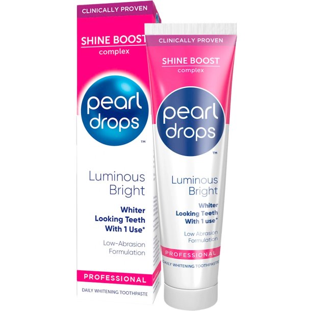 Pearl Drops Luminous Bright whitening tannkrem med Shine Boost Complex (75 ml)
