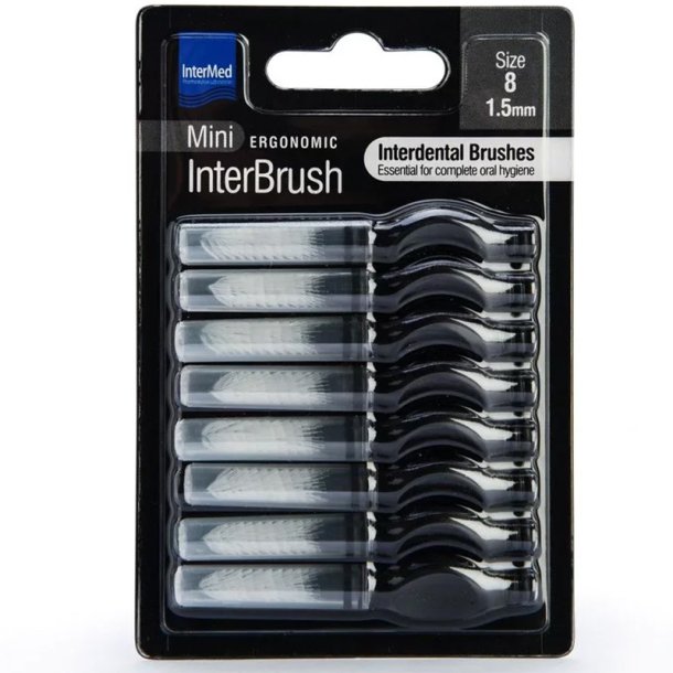 InterMed Mini Ergonomic InterBrush Size 8 mellanrumsborstar 1,5 mm (8 st)