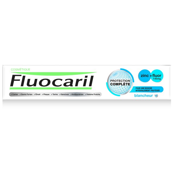 Fluocaril Protection Complete Whitening -hammastahna sinkill� kokonaisvaltaiseen suunhoitoon (75 ml)