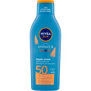 Nivea Sun Protect & Bronze SPF 50 aurinkovoide melaniiniaktivaattorilla (200 ml)