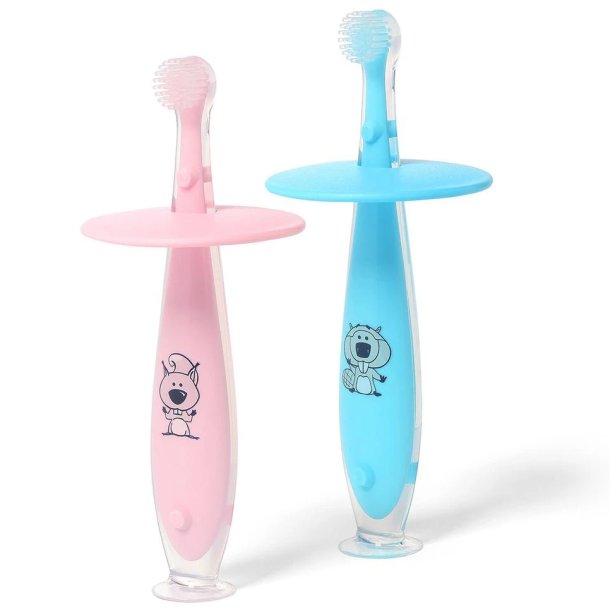 BabyOno First Teeth Babyzahnb�rste mit Sicherheitsschild und Saugnapf (1 St.)