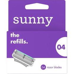 Sunny The Refills scheermesjes met 5 mesjes en vochtstrip (4 st.)