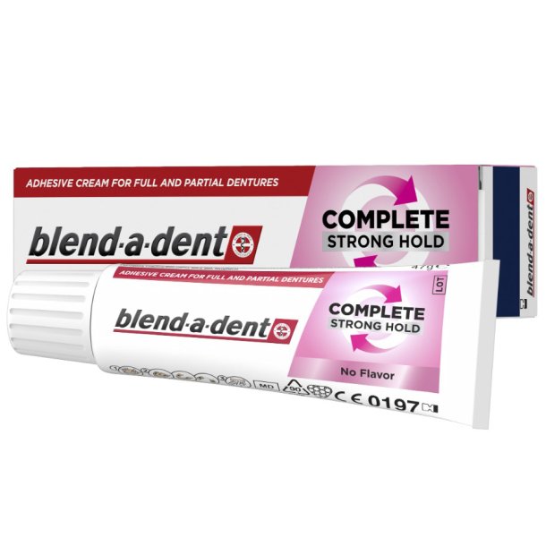 Blend-a-dent Complete Strong Hold No Flavor Haftcreme mit starkem Halt (47 g)