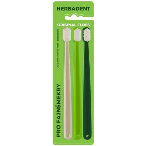 Herbadent Original Eco Ultrasoft tandb�rster med 8.190 ultrafine b�rsteh�r (3 stk.)