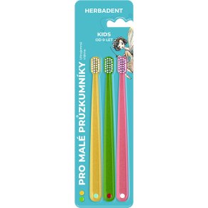 Herbadent Kids Ultrasoft tandb�rster til b�rn fra 0 �r (3 stk.)