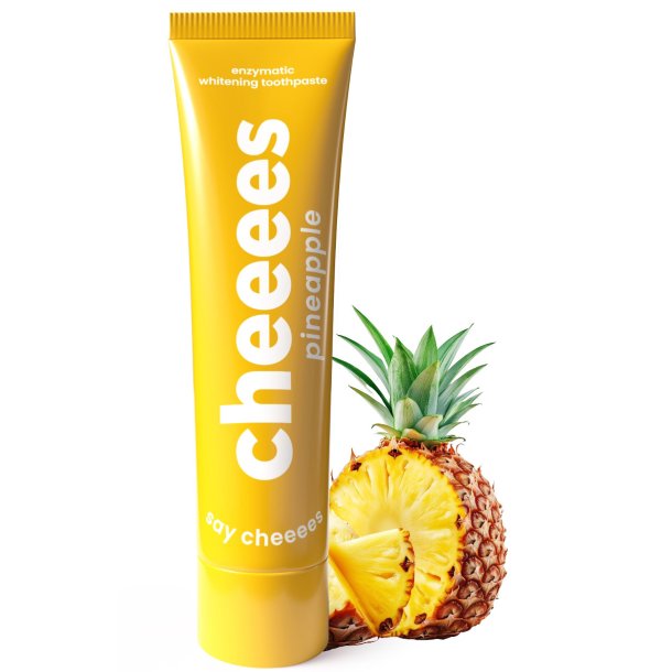 Cheeees Pineapple enzymatisk whitening tandpasta med papain og xylitol (60 g)
