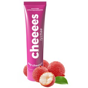Cheeees Lychee enzymatische Whitening-Zahnpasta mit Papain und Xylitol (60 g)