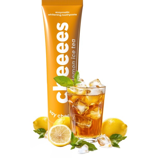 Cheeees Lemon Ice Tea enzymatisk whitening tandpasta med papain og xylitol (60 g)