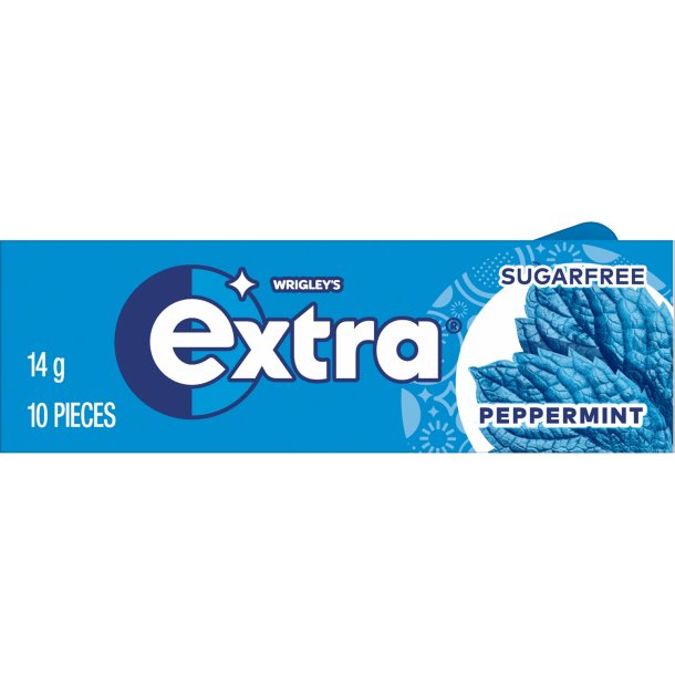 Wrigley’s Extra Peppermint chewing-gum sans sucre au go�t de menthe poivr�e (10 pcs)