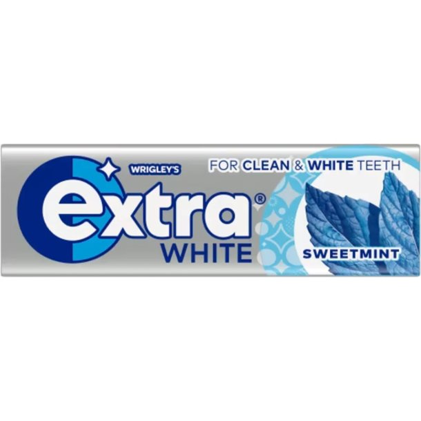 Wrigley’s Extra White Sweet Mint chewing-gum sans sucre au xylitol (10 pcs)