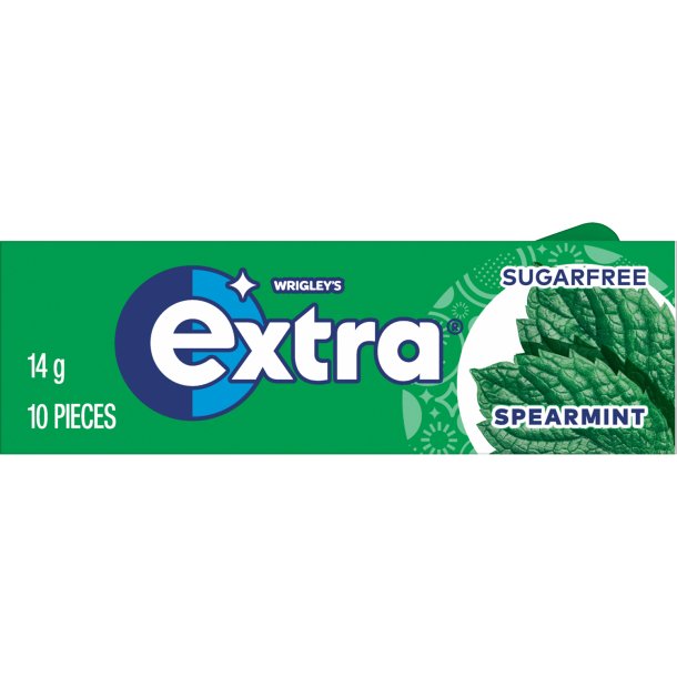 Wrigley’s Extra Spearmint chewing-gum sans sucre au go�t de menthe douce (10 pcs)
