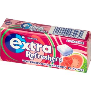 Wrigley’s Extra Refreshers Watermelon Raspberry chewing-gum sans sucre � la past�que et � la framboise (8 pcs)