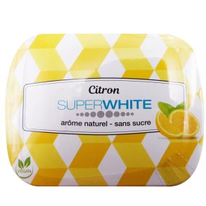 Superwhite Mini Minits Citroen suikervrije mondverfrissende pastillen met citroensmaak (50 st.)